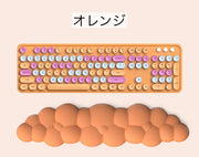 リストレスト キーボード用 手首 クッション パッド サポート 雲 ぷにぷに やわらかい かわいい パソコン周辺機器 PC用品