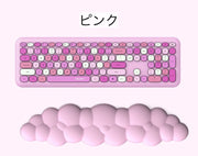 リストレスト キーボード用 手首 クッション パッド サポート 雲 ぷにぷに やわらかい かわいい パソコン周辺機器 PC用品