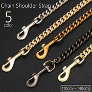 ショルダーベルト ショルダーストラップ チェーンストラップ バッグチェーン バッグ用アクセサリー カバンアクセサリー バッグストラップ スマホストラップ スマホショルダーチェーン 360° 回転 肩掛け 肩紐 肩ひも 斜め掛け 交換用 ハンドメイド シンプル おしゃれ きれいめ 定番 上品 金色 銀色 黒