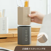 ペン立て ペンスタンド 鉛筆 ボールぺン シャープペン ホルダー 文房具入れ 六角形 シンプル 卓上収納 勉強机 書斎 ホームオフィス クリアカラー