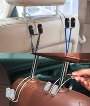 カーシートフック ヘッドレストフック 2個セット 車載ホルダー 荷物掛け 車用ハンガー 車内収納 後部座席 ラインストーン おしゃれ