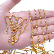 ボールチェーン 100本セット キーリング キーチェーン コネクタ付き キーホルダー アクセサリーパーツ ハンドメイド アクセサリー 材料 手芸 クラフト