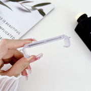 スマホクリップ 単品 スマホストラップ用 ネックストラップ用 後付け ホール 携帯 ホルダーストラップ 落下防止 紛失防止 取付用 クリア 透明