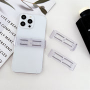 スマホクリップ 単品 スマホストラップ用 ネックストラップ用 後付け ホール 携帯 ホルダーストラップ 落下防止 紛失防止 取付用 クリア 透明