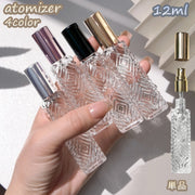 アトマイザー 詰め替え容器 12ml コスメ 香水 詰替え 持ち運び スプレー コンパクト ミニ 化粧品 旅行 トラベル ガラス 透明