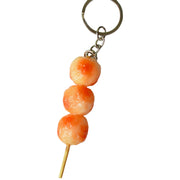 食品サンプル風キーホルダー 食品ミニチュアキーホルダー イミテーションフード バッグ 筆箱 ペンケース ポーチ 串 かわいい 可愛い 面白い 学校 中学生 高校生 目立つ デザイン豊富おでん BBQ 焼き鳥 トウモロコシ ホタテ