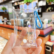 ミニポーチ レディース カラビナ 小物入れ クリア 透明 ポーチ 収納ケース キーホルダー リップポーチ 小物収納 ケース クリアケース おしゃれ かわいい 女性 女子 大人女子 持ち運び ポータブル
