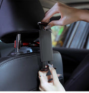 車載ホルダー タブレットホルダー スマホホルダー 車用 後部座席用 ヘッドレスト取り付け 車内 伸縮アーム 360度回転 iPad タブレット スマホスタンド カー用品 カーアクセサリー ドライブ 長距離移動 旅行 動画鑑賞