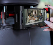 車載ホルダー タブレットホルダー スマホホルダー 車用 後部座席用 ヘッドレスト取り付け 車内 伸縮アーム 360度回転 iPad タブレット スマホスタンド カー用品 カーアクセサリー ドライブ 長距離移動 旅行 動画鑑賞