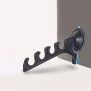 どこでも 物干しハンガー 単品 1個 4連 吸盤タイプ 洗濯用品 収納ハンガー タオル掛け 室内干し 省スペース 窓 扉 持ち運び
