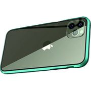 スマホケース iPhoneケース 14 13 12 11 アイフォンカバー 両面ガラス 全面保護 マグネットバンパー フルカバー 9H 強化ガラス クリア 透明 360度 耐衝撃 傷防止 磁石 金属フレーム スマートフォンケース ユニセックス メンズ レディース 女性 婦人 スマホカバー アイフォーン用