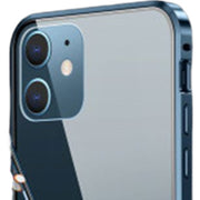スマホケース iPhoneケース 14 13 12 11 アイフォンカバー 両面ガラス 全面保護 マグネットバンパー フルカバー 9H 強化ガラス クリア 透明 360度 耐衝撃 傷防止 磁石 金属フレーム スマートフォンケース ユニセックス メンズ レディース 女性 婦人 スマホカバー アイフォーン用
