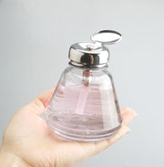 ガラスディスペンサー ネイルリムーバー入れ ガラス容器 ガラス瓶 丸型 角型 溶剤入れ 180ml ネイルグッツ ネイル用品 ネイルツール マニキュアツール ネイルオフ リムーバー プッシュ式 液体保管容器 お洒落 可愛い ハンドラップ クリーナー 除光液 アルコール