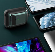 AirPods用 エアーポッズ用 ケース カバー 第1 第2 第3世代 第4世代 Pro 保護 耐衝撃 軽量 ワイヤレス充電可能 カラビナ付き