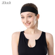 ヘッドバンド ヘアバンド スポーツ メンズ レディース 男女兼用 運動 トレーニング フィットネス ジム ヨガ ヘアアクセサリー 汗止め 髪留め 無地 単色 シンプル ユニセックス