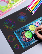 製図テンプレート 7点セット お絵描き定規 文房具 多機能定規 多形定規 描画テンプレート デザイン ステンシル 絵図 デッサン