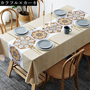 テーブルクロス テーブルカバー テーブルマット 食卓カバー マルチカバー 正方形 北欧風 汚れ防止 防水 キッチン ダイニング リビング 120×120cm 140×140cm インテリア雑貨 テーブルセッティング 滑り止め 傷防止 防油 PVC 不織布 プリント 花柄 フラワー チェック エスニック風 おしゃれ 上品 ギフト 贈り物 新生活 引っ越し 家庭用 自宅用 業務用