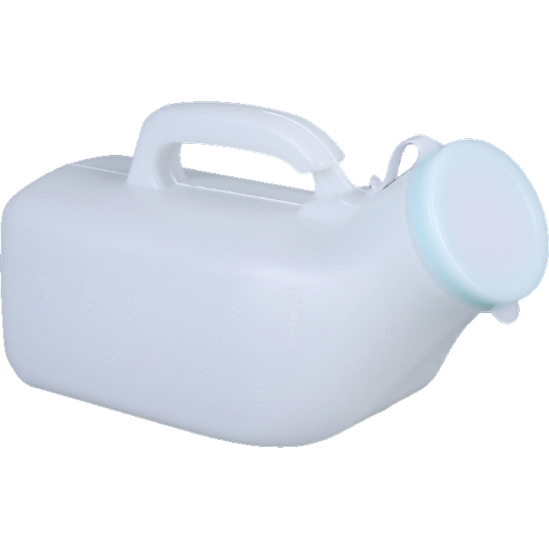 尿器 尿瓶 小便器 排尿器 蓋付き ポータブル 男性用 紳士用 1200ml 介護 高齢者 災害時 キャンプ 渋滞 トラベル アウトドア 介護用品 排泄関連用品