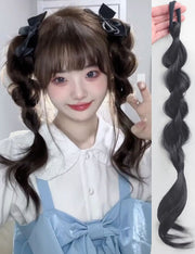 エクステ 三つ編み 単品 1本 エクステンション つけ毛 ヘアゴム 装着簡単 ヘアアレンジ レディース 女性 可愛い おしゃれ イメチェン 付け毛 コスプレ ポイントウィッグ 部分ウィッグ ロング 編み込み ボリューム 結ぶだけ 簡単 かわいい ヘアアレンジ イメチェン ヘアアクセサリー ロングヘア お出かけ イベント 黒 茶