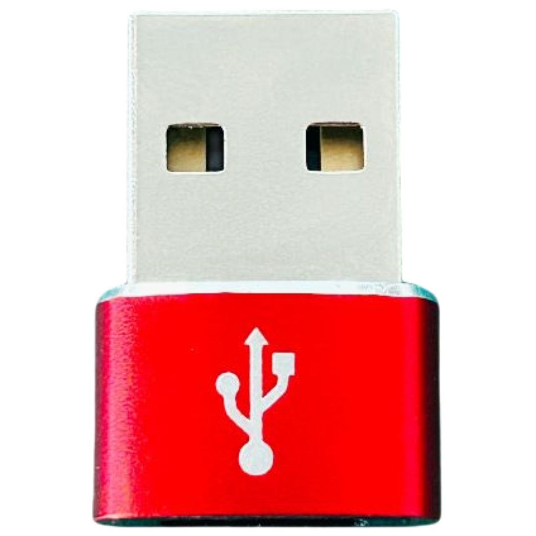 変換アダプター TypeC USB 3.0 コネクタ タイプC レッド バリエーション画像