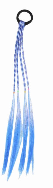 エクステンション ヘアゴム付き エクステ キッズ用 子ども 子供 女の子 女児 レディース つけ毛 まとめ髪 ポニーテール カラバリ豊富 かわいい ダンス