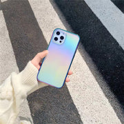 iPhoneケース スマートフォンケース スマホカバー 携帯カバー オーロラカラー 背面保護 傷防止 アップル シンプル かわいい おしゃれ 男女兼用 男性用 女性用 アイフォン アイフォーン