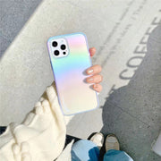 iPhoneケース スマートフォンケース スマホカバー 携帯カバー オーロラカラー 背面保護 傷防止 アップル シンプル かわいい おしゃれ 男女兼用 男性用 女性用 アイフォン アイフォーン