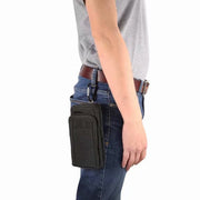 ウエストポーチ ショルダーバッグ 2way 男女兼用 カラビナ付き ベルトポーチ ヒップバッグ ボディバッグ 鞄 カバン ミニ 小さめ アウトドア カジュアル 無地 単色 ユニセックス メンズ レディース 男性 女性