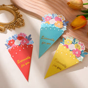 グリーティングカード メッセージカード 花束 薔薇 バラ お祝い 記念日 バレンタイン 誕生日 バースデー ウェディングカード 結婚 出産祝い 母の日 父の日 レター 可愛い キュート 贈り物 ギフト プレゼント 感謝