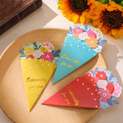 グリーティングカード メッセージカード 花束 薔薇 バラ お祝い 記念日 バレンタイン 誕生日 バースデー ウェディングカード 結婚 出産祝い 母の日 父の日 レター 可愛い キュート 贈り物 ギフト プレゼント 感謝
