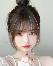 ポイントウィッグ 前髪ウィッグ 部分ウィッグ ヘアーピース レディース バング サイドあり シースルー クリップ 簡単 髪の毛 エクステ エクステンション 自然 ナチュラル イメージチェンジ
