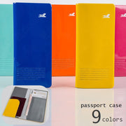 パスポートケース パスポートカバー トラベルグッズ 旅行用品 旅券 二つ折り 貴重品入れ 薄手 シンプル エアチケット 航空券 クレカ ビビッドカラー ポップ 可愛い レディース メンズ ブラック ブルー ピンク イエロー グリーン