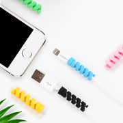 ケーブルプロテクター 充電ケーブル保護カバー 2個セット 断線防止 ツイスト スパイラル iPhone Android USB