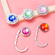 バッグハンガー バッグフック 折りたたみ 吊り下げ 滑り止め付き デスク 机 荷物掛け 便利 宝石風 ラインストーン シンプル 可愛い 汚れ防止 整理整頓 生活雑貨