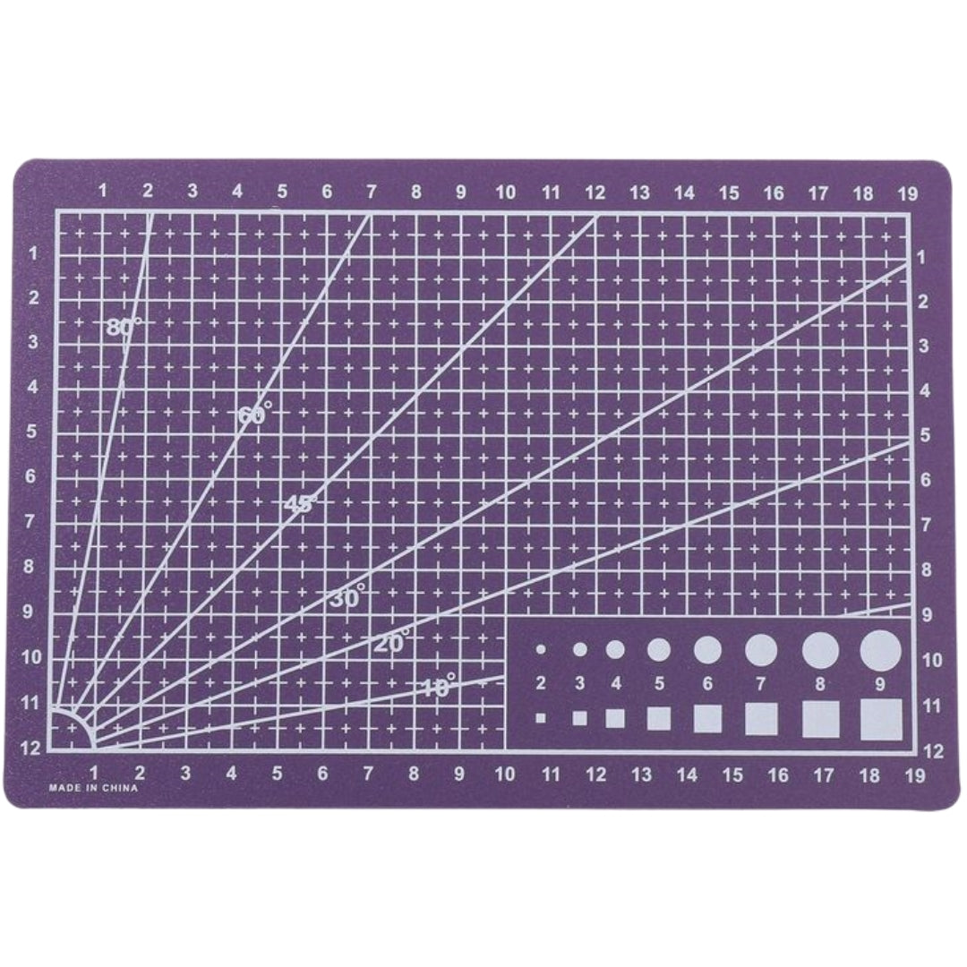 カッティングマット 事務用品 オフィス A5 文房具 カッターマット パープル バリエーション画像