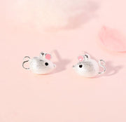 スタッドピアス アクセサリー レディース 女性用 ファッション小物 ネズミ マウスモチーフ 小ぶり かわいい おしゃれ ギフト