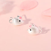 スタッドピアス アクセサリー レディース 女性用 ファッション小物 ネズミ マウスモチーフ 小ぶり かわいい おしゃれ ギフト