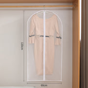 衣類カバー 洋服カバー 10枚セット 120cm ロング 衣装カバー チャック フルカバー 半透明 防水 通気性 型崩れ防止 ほこり除け 制服 折り畳み センターファスナー ドレス スーツ 衣装 コート ワンピ―ス ジャケット 衣替え 保管用 衣類 カバー 整理 クローゼット 衣類収納