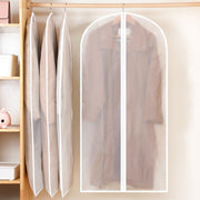 衣類カバー 洋服カバー 10枚セット 120cm ロング 衣装カバー チャック フルカバー 半透明 防水 通気性 型崩れ防止 ほこり除け 制服 折り畳み センターファスナー ドレス スーツ 衣装 コート ワンピ―ス ジャケット 衣替え 保管用 衣類 カバー 整理 クローゼット 衣類収納