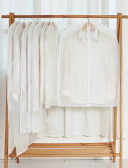 衣類カバー 洋服カバー 10枚セット 60×80cm 衣装カバー チャック フルカバー 半透明 防水 通気性 型崩れ防止 ほこり除け 折り畳み センターファスナー 制服 ドレス スーツ 衣装 コート ジャケット 衣替え 保管用 衣類 カバー 整理 クローゼット 衣類収納
