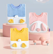 タオルエプロン お食事エプロン 子供用 キッズ ベビー プルオーバー スタイ 前掛け タオル 洗顔 歯磨きタオル 汚れ防止 手拭き