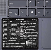 ショートカットキーステッカー シール コマンド入力 見やすい シンプル OS パソコン用アクセサリー ノートパソコン デスクトップ PCグッズ