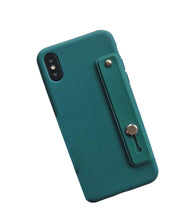 iPhone14 14Pro 14Plus 14ProMax対応 スマホケース 背面ベルト付き くすみカラー シンプル 無地 落下防止 保護カバー おしゃれ ユニセックス