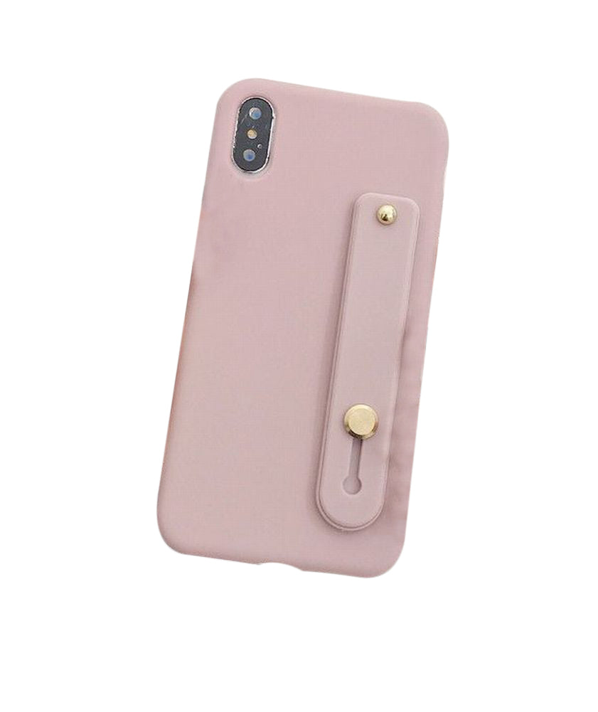 iPhone14 14Pro 14Plus 14ProMax対応 スマホケース 背面ベルト付き くすみカラー シンプル 無地 落下防止 保護カバー おしゃれ ユニセックス