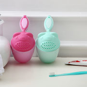 シャワーカップ ベビー用品 赤ちゃん 湯桶 手桶 片手おけ シャンプー 洗髪 流す 入浴 お風呂 クマ かわいい 男の子 女の子 バスグッズ