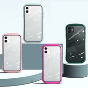 iPhoneケース スマホケース クリアケース 背面保護 傷防止 汚れ防止 シンプル クリア サイドカラー お洒落 iPhoneカバー スマホカバー スマートフォンケース アイフォンケース プチギフト 贈り物