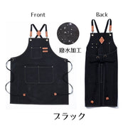 エプロン 前掛け タブリエ 防汚 撥水加工 男女兼用 レディース メンズ 家庭用 業務用 おしゃれ 帆布 キャンバス地 ポケット付き 北欧系 シンプル 単色 無地 キッチン用品 台所 料理 ガーデニング 庭仕事 美容院 美容師 掃除 調理 汚れ対策 家事 女性用 男性用