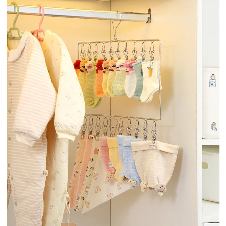 ピンチハンガー 20ピンチ 2段 物干しハンガー 屋外 部屋干し 商品画像2
