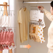 ピンチハンガー 20ピンチ 2段 物干しハンガー 屋外 部屋干し 洗濯バサミ 物干しクリップ 収納 靴下 下着 コンパクト 省スペース
