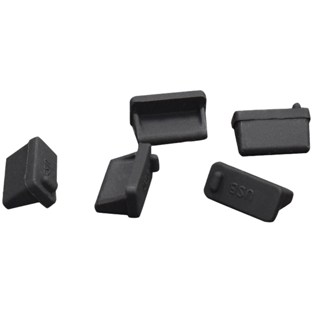 USBポートカバー 5個セット 保護カバー USBキャップ 小型 ほこり保護 キャップ シリコン パソコン シンプル